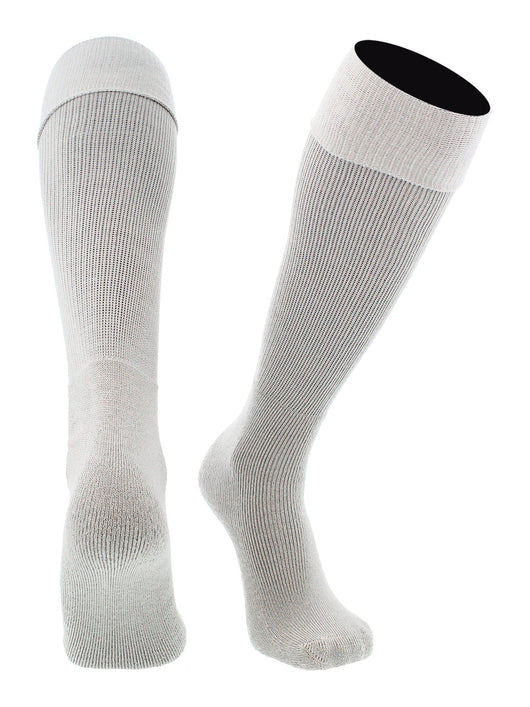 TCK socks Grey / X-Large Soccer Socks Youth Toddler Adult Fold Down Top MS Multisport Tube Socks