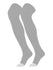 TCK socks Grey / X-Small Pro Plus Performance Prosport Over the Knee Socks XS