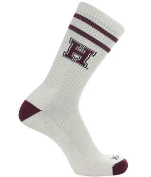 TCK socks Harvard Crimson / Large Harvard Crimson | Vintage | NCAA Mens and Womens Soft Cotton Sock