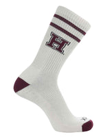 TCK socks Harvard Crimson / Large Harvard Crimson | Vintage | NCAA Mens and Womens Soft Cotton Sock