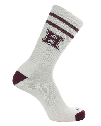 TCK socks Harvard Crimson / Large Harvard Crimson | Vintage | NCAA Mens and Womens Soft Cotton Sock