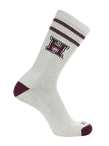 TCK socks Harvard Crimson / Large Harvard Crimson | Vintage | NCAA Mens and Womens Soft Cotton Sock
