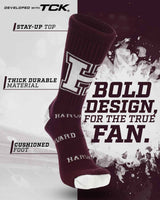 TCK socks Harvard Crimson Mayhem Crew Socks (Made in USA)
