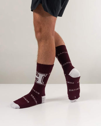 TCK socks Harvard Crimson Mayhem Crew Socks (Made in USA)