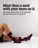 TCK socks Harvard Crimson Mayhem Crew Socks (Made in USA)