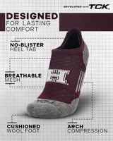 TCK socks Harvard Crimson Tour No Show Tab Socks - Made in USA