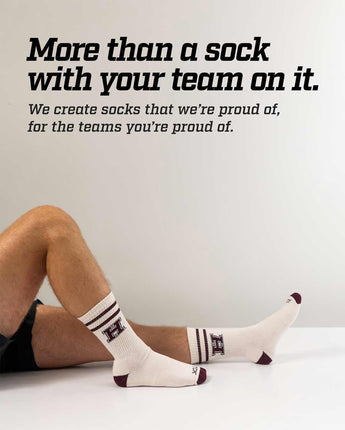 TCK socks Harvard Crimson | Vintage | NCAA Mens and Womens Soft Cotton Sock