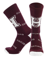TCK socks Harvard Maroon/White / Large Harvard Crimson Mayhem Crew Socks (Made in USA)