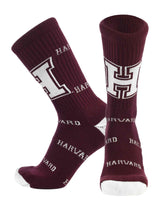 TCK socks Harvard Maroon/White / Large Harvard Crimson Mayhem Crew Socks (Made in USA)