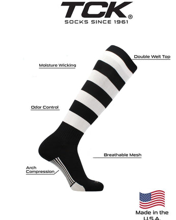 TCK socks Hoop Striped Rugby Socks