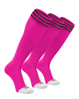 TCK socks Hot Pink/Black 3-Pack / X-Small Prosport Trio Striped Socks