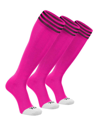 TCK socks Hot Pink/Black 3-Pack / X-Small Prosport Trio Striped Socks