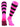 TCK socks Hot Pink/Black / Large Hoop Striped Rugby Socks