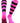 TCK socks Hot Pink/Black / Large Hoop Striped Rugby Socks