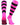 TCK socks Hot Pink/Black / Large Hoop Striped Rugby Socks