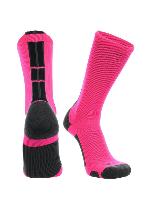TCK socks Hot Pink/Graphite/Black / Small Baseline 3.0 Athletic Crew Socks