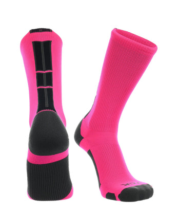 TCK socks Hot Pink/Graphite/Black / X-Large Crew Socks Baseline 3.0 Adult Sizes Team Colors