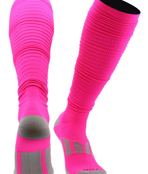TCK socks Hot Pink / Small Scrunch Football Socks For Boys and Men