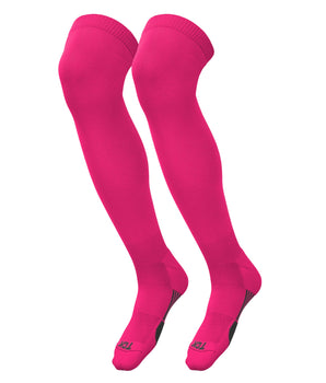 TCK socks Hot Pink / Small TCK Dugout Over the Knee Socks For Baseball, Softball, Football Solid Team Colors
