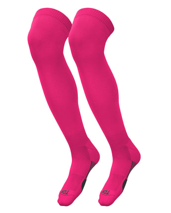 TCK socks Hot Pink / Small TCK Dugout Over the Knee Socks For Baseball, Softball, Football Solid Team Colors