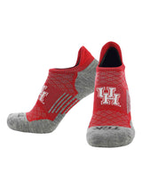 Houston Cougars No Show Tour Socks - Made in USA