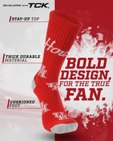 Houston Cougars Mayhem Crew Socks (Made in USA)