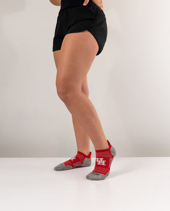 Houston Cougars No Show Tour Socks - Made in USA
