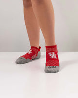 Houston Cougars No Show Tour Socks - Made in USA