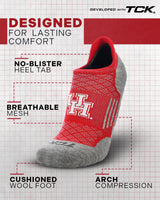 TCK socks Houston Cougars No Show Tour Socks - Made in USA