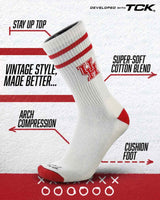 TCK socks Houston Cougars | Vintage | NCAA Mens and Womens Soft Cotton Sock