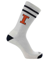 TCK socks Illinois Fighting Illini / Large Illinois Fighting Illini | Vintage | NCAA Mens and Womens Soft Cotton Sock