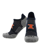 Illinois Fighting Illini No Show Tour Socks - Made in USA