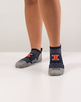 TCK socks Illinois Fighting Illini No Show Tour Socks - Made in USA
