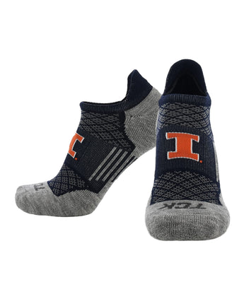 TCK socks Illinois Fighting Illini No Show Tour Socks - Made in USA
