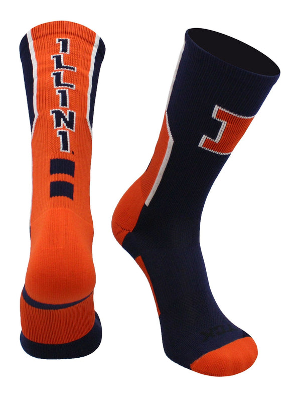 TCK socks Illinois Fighting Illini Socks Perimeter Crew