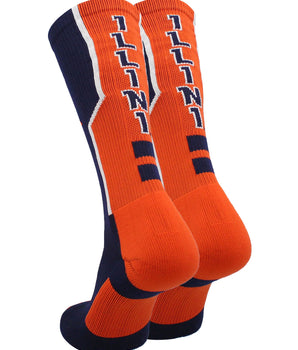 TCK socks Illinois Fighting Illini Socks Perimeter Crew