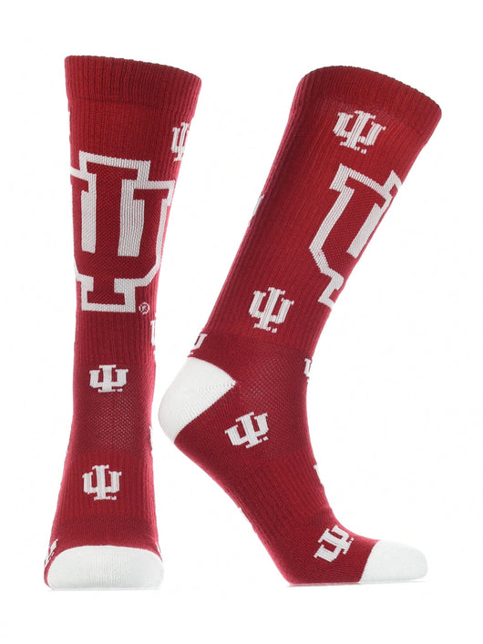 Indiana Hoosiers Mayhem Crew Socks