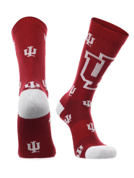 Indiana Hoosiers Mayhem Crew Socks