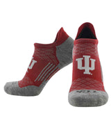 TCK socks Indiana Hoosiers / Large Indiana Hoosiers Tour No Show Tab Socks - Made in USA