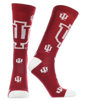 Indiana Hoosiers Mayhem Crew Socks (Imported)
