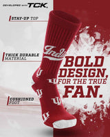 TCK socks Indiana Hoosiers Mayhem Crew Socks (Made in USA)