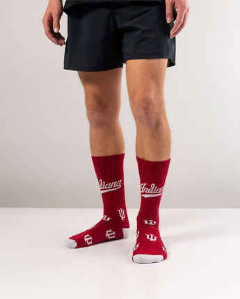 TCK socks Indiana Hoosiers Mayhem Crew Socks (Made in USA)