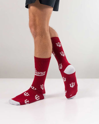 TCK socks Indiana Hoosiers Mayhem Crew Socks (Made in USA)