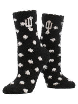TCK socks Indiana Hoosiers / Medium NCAA College Fuzzy Socks For Women & Men, Warm and Cozy Socks Womens Licensed Sock (Indiana Hoosiers)