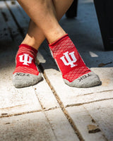 Indiana Hoosiers Tour No Show Tab Socks - Made in USA
