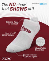 TCK socks Indiana Hoosiers / One Size TCK Indiana Hoosiers No Show Liner Socks (3-Pack)