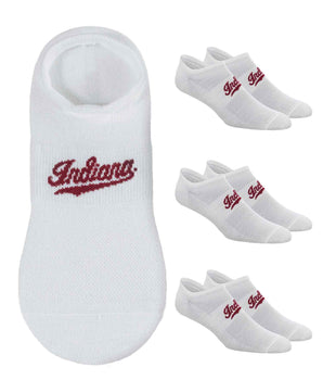 TCK socks Indiana Hoosiers / One Size TCK Indiana Hoosiers No Show Liner Socks (3-Pack)