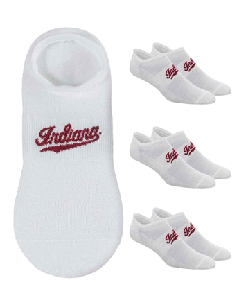TCK socks Indiana Hoosiers / One Size TCK Indiana Hoosiers No Show Liner Socks (3-Pack)