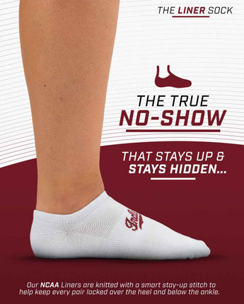 TCK socks Indiana Hoosiers / One Size TCK Indiana Hoosiers No Show Liner Socks (3-Pack)