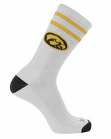 NCAA Vintage College Striped Socks - Iowa Hawkeyes (Large)